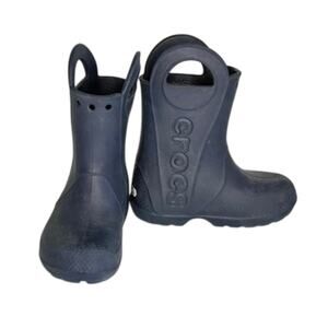 Crocs Handle It Rain Boots 10C Blue Kids Toddler Outdoor
